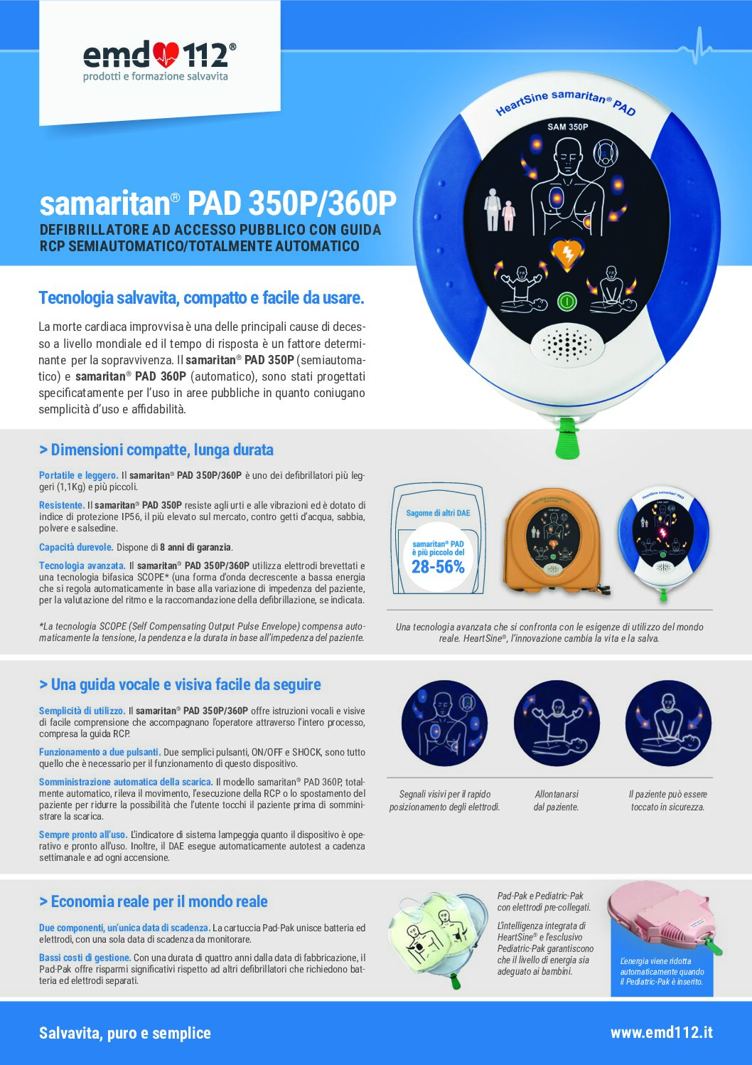 Defibrillatore semiautomatico Heartsine® samaritan PAD® 350P - immagine 5
